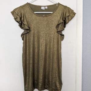 NWT Gap Shimmer in Bronze Top